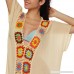 ZAWARA Bathing Suit Cover Up Dress for Women Crochet Deep V Neck Beach Maxi Dress Swimsuit Bikini Cover ups One Size B07NNFLCB4